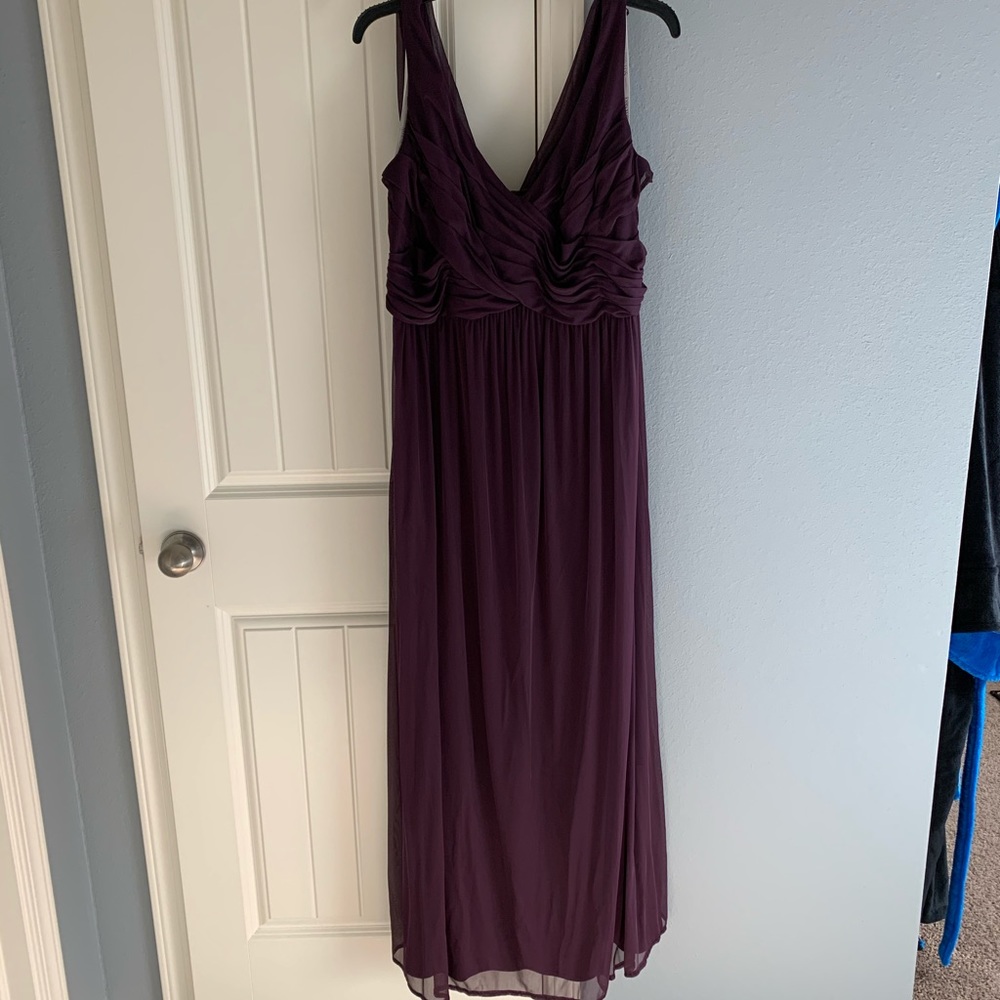 Plum bridesmaid dress